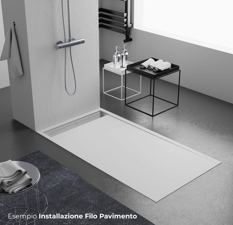 Piatto Doccia in Pietra Bonussi Trivor Bianco Varie Misure