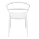 Set 4 Sedie da Giardino in Polipropilene Vandi Tortora