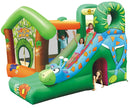 Castello Giostra Gonfiabile Jungle Fun con Scivolo e Pompa Inclusa Happy Hop
