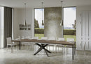 Tavolo Allungabile 180-440x90x77 cm Volantis Tortora Telaio Antracite 