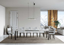  Tavolo Allungabile 120-224x90x77 cm Everyday Bianco Frassino 