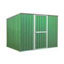 Casetta Box da Giardino in Lamiera di Acciaio Porta Utensili 260x185x192 cm Enaudi Verde