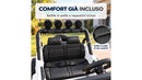 Macchina Elettrica per Bambini Licenza Jeep Wrangler Rubicon 12V con Sedili in Pelle e Telecomando Bianco 