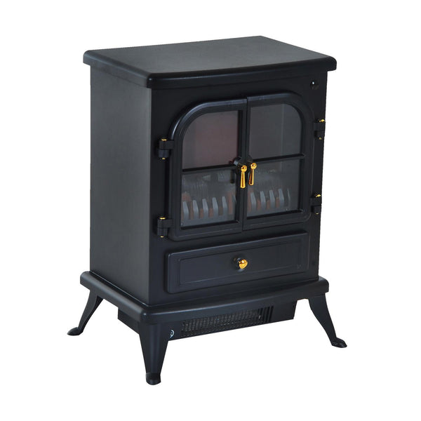 Elektrischer Bodenkamin Flammeneffekt 950W/1850W Schwarz acquista