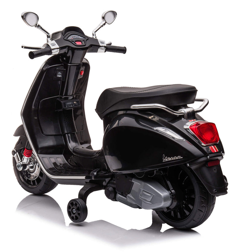 Scooter Elettrico per Bambini Licenza Ufficiale Piaggio Vespa 12V 4,5Ah Nero       