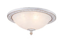 Plafoniera Ceiling & Wall in Metallo Aritos Bianco con Oro