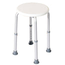 Sgabello per doccia bagno altezza regolabile antiscivolo bianco 