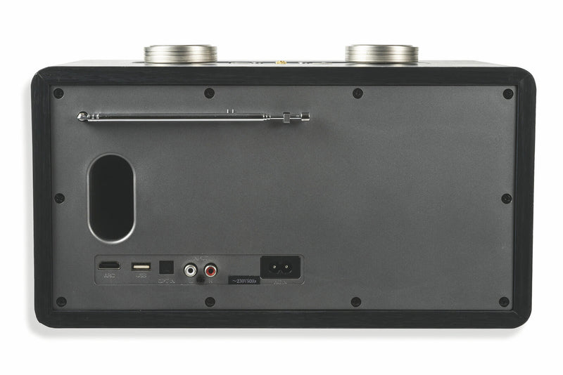 Altoparlante Speaker 80W Wireless con Radio Effetto Legno Kooper Rock Nero