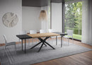 Tavolo Allungabile 140/240x90 cm Vindral Rovere Scortecciato Gambe Antracite      