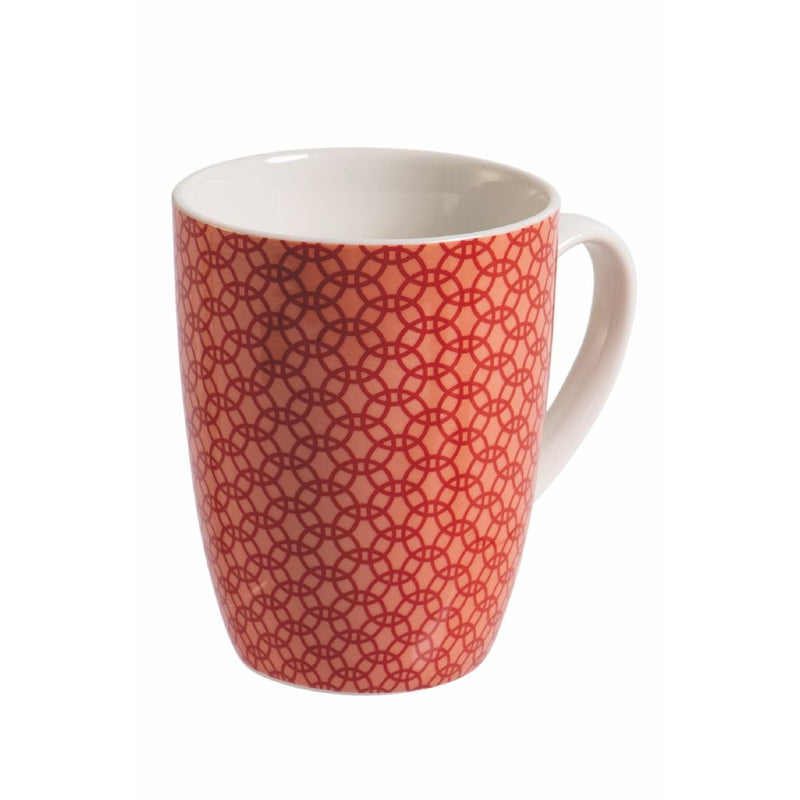 Set 3 Tazze Ø8,5x11 cm in Bone China VdE Tivoli 1996 Geometric