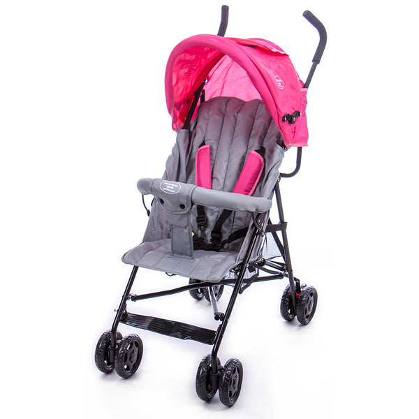 sconto Leichter Kinderwagen für Kinder Trupia Stroller Grey/Fuchsia