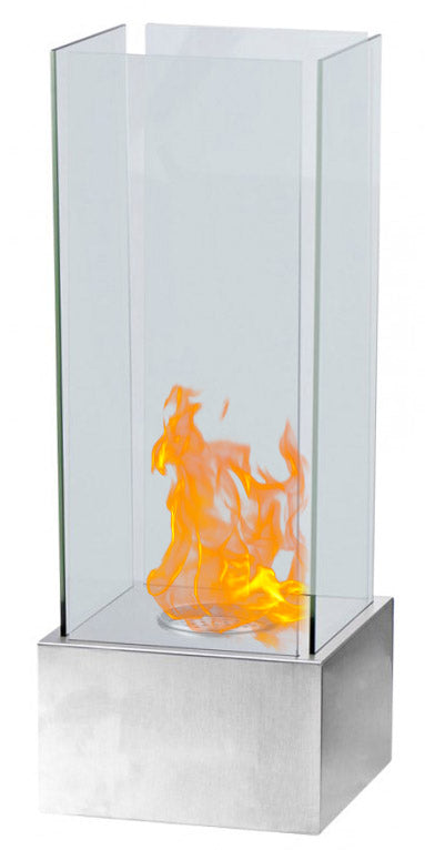 online Tisch Bioethanol Kamin 25x65x25 cm Megan Edelstahl