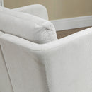 Poltroncina 73x74x82 cm in Velluto a Coste Grigio