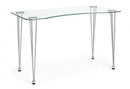 Scrivania Rondò 120x60 in Vetro Bianca