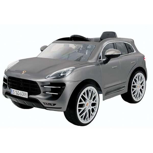 SUV Elektroauto für Kinder 12V Porsche Macan Silber sconto