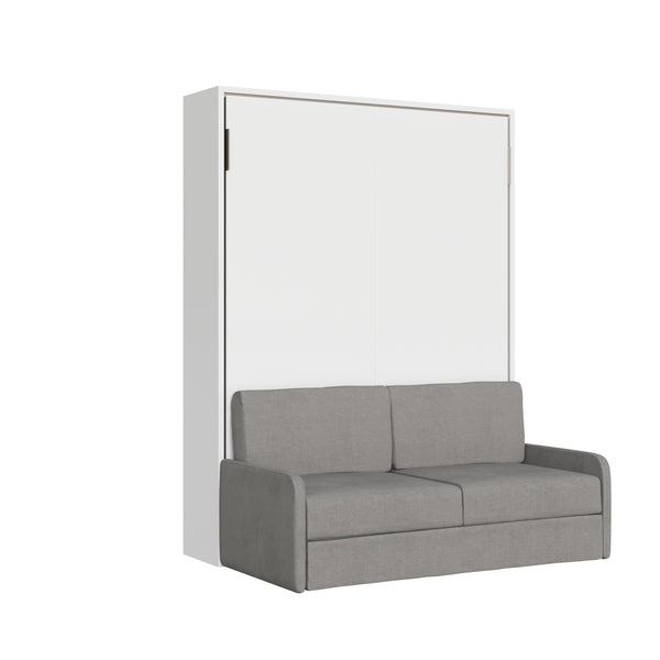 acquista Letto Matrimoniale A Scomparsa 160 Versia Con Divano Bianco