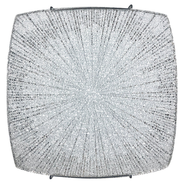 acquista Deckenleuchte 1xE27 Haken Chrom Glasplatte Diamantverzierung Cuts E-Energy Mina