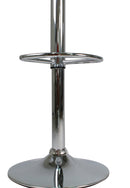 Sgabello con Alzata a Gas e Seduta Girevole in Polipropilene e Similpelle Vandi Nero e Rosso