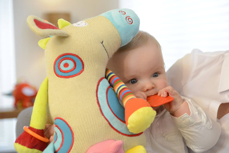 Mucca Peluche per Bambini con Suoni Dolce Multicolor