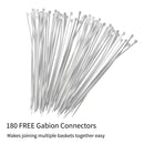 Set 6 Gabbioni da Giardino 100x30x50 cm per Sassi e Legna   