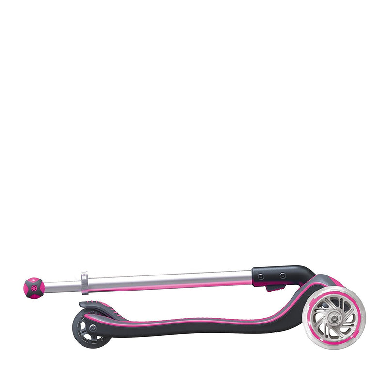 Monopattino 3 ruote Telescopico e Ripiegabile con Luci e Deck Trasparente Max 50Kg Globber Elite Blu