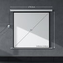 Telo Proiettore 85"" Formato 1:1 con Telecomando 176,5x8x176,5 cm Bianco 