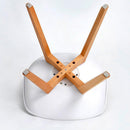 Set 4 Sedie 52x48,5x82 cm in Similpelle e Legno di Faggio Tommy Grigie