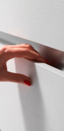 Mobile Cassettiera 2 Cassetti Soft Close in Legno in Melaminico 70x52x57cm TFT Bali Bianco