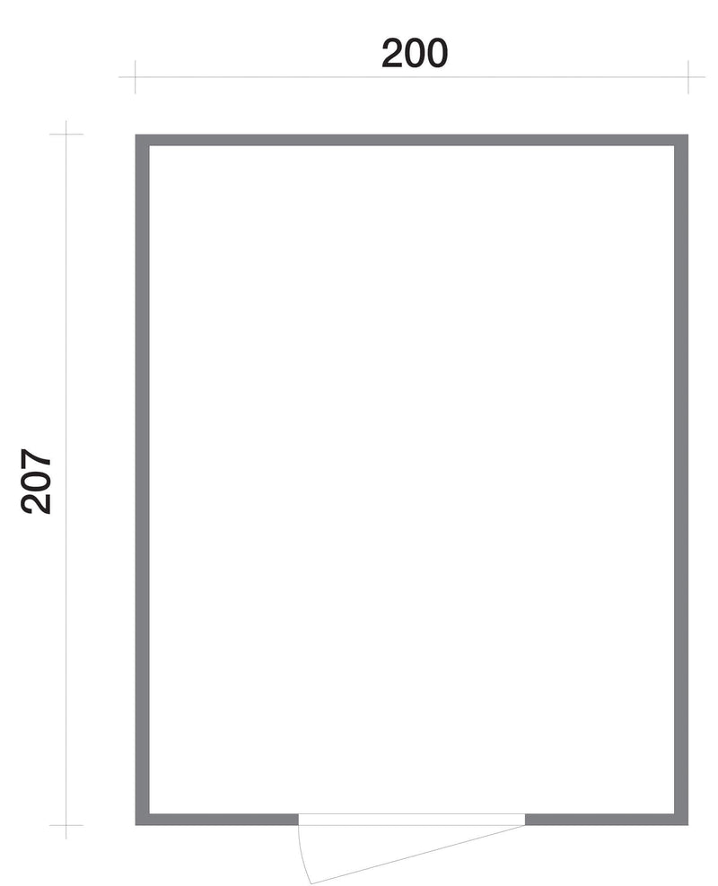 Casette Box da Giardino in Legno Porta Utensili 200x207x214 cm con Porta e Finestra Ecla Verde
