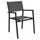 Stapelbarer Havanna-Sessel 55 x 57 x 85 h cm aus anthrazitfarbenem Textilene