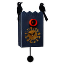 Orologio a Cucù da Parete 14X28X13Cm Pirondini Italia Duetto Nero Graffite