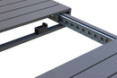 Tavolo Allungabile Houston 160/240x100x74 h cm in Alluminio Antracite