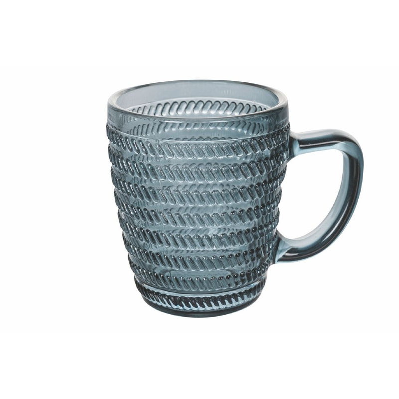 Set 6 Tazzine da Caffè Ø6x7 cm in Vetro Colorato Trasparente VdE Tivoli 1996 Geometrie