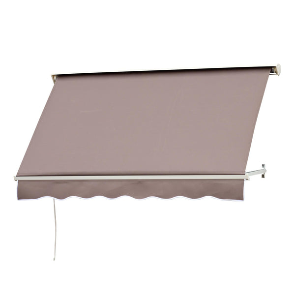 Fallmarkise 180×70 cm aus Aluminium und braunem Polyester acquista