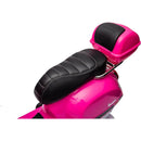 Moto Elettrica per Bambini Piaggio Vespa GTS SUPER 12V Full Optional con Bauletto Fucsia 