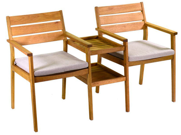 acquista 2-Sitzer-Gartensessel aus natürlichem Adami-Nanjing-Holz