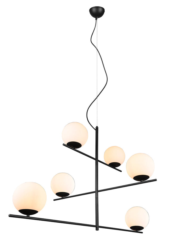 online Lampada a Sospensione da Interno Attacco E14 in Metallo Nero Opaco