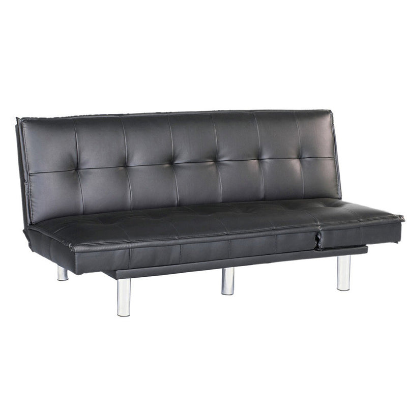 Divano Letto Prontoletto Desire Rivestimento in Similpelle Nero