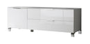 Mobile TV 1 Porta 2 Cassetti 53x158x45cm TFT  Sola Bianco Lucido