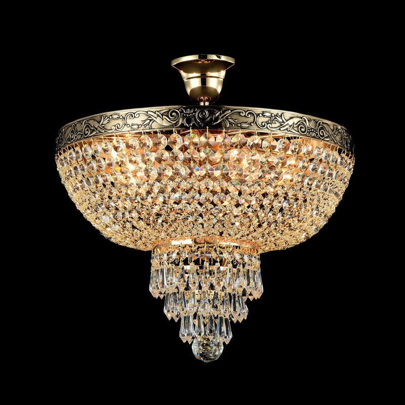 Lampadario Royal Classic in Metallo Palace Oro Antique