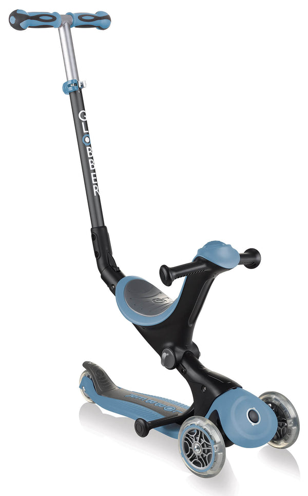 sconto Scooter Dreirad Kinderwagen Globber Go-UP Deluxe Blau