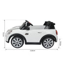 Macchina Elettrica per Bambini 6V con Licenza BMW Mini Bianca