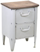 Cassettiera in Metallo 2 Cassetti Edimburgo Bianco