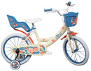 Bicicletta per Bambina 14"" 2 Freni con Licenza Disney Stitch Bianca