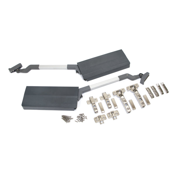 sconto Arm für Hebetüren Agile Flap P 3,7 - 7,2 Kg Anthrazitgrauer Kunststoff Stahl Emuca