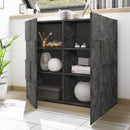 Mobile 121x41x111 cm 2 ante Artica ossido
