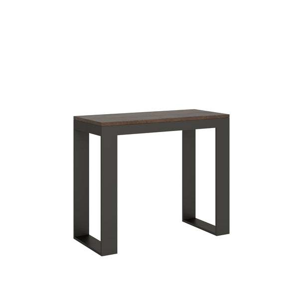 Consolle Allungabile 90-196x40x77 cm in Nobilitato Marrone prezzo