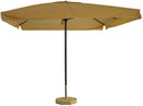 Ombrellone da Giardino Ø3 m Palo Ø48 mm in Alluminio Marrone Satinato Telo in Poliestere Ecrù
