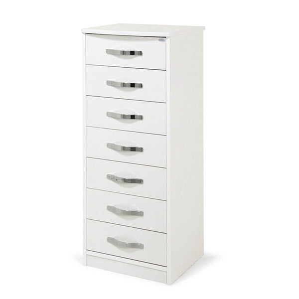 acquista Cassettiera Settimino 45 111x46x42 cm bianco frassinato