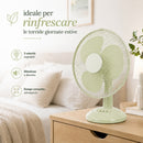 Ventilatore da Tavolo Autoportante Potenza 45W Ø40cm 3 Velocità Salvia      